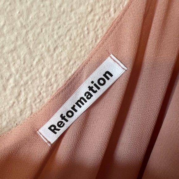Reformation Evelyn Dress in Blush - NWT - Picture 6 of 8